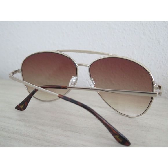 GUESS GF0399 Women's Gold/Gradient Brown Aviator Fashion Sunglasses - Picture 2 of 9